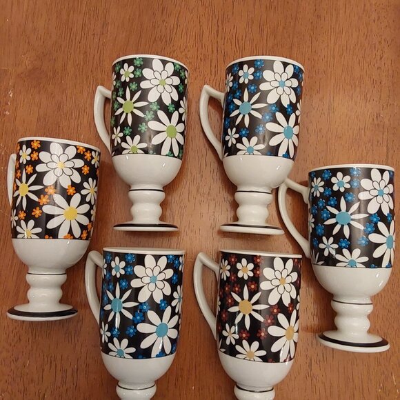 VINTAGE ROYAL CROWN SMUG MUGS SET1960 BY TINA ARNART CERAMIC - Picture 11 of 15